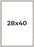 Poster Palooza 28x40 Frame Silver Modern Solid Wood