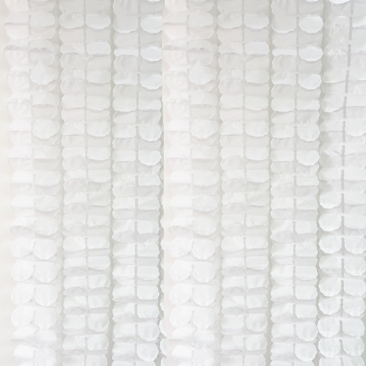 Photo 1 of 10PCS White Four Leaf Clover Paper Flowers Garland Decorations Four Leaf Clover Paper Banner Tissue Paper Streamers Reusable Hanging Garland for Birthday Wedding Baby Shower Party Backdrop Home Decor