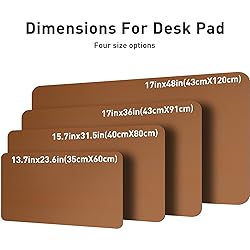 Aothia Leather Desk Pad Protector, Mouse