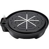 GARTECHO 15&rdquo; Self-Watering Plant Saucer, Capillary Action Theory Auto-Irrigation System, 4-Pack Bases with pH Test Tank &amp; Water Gauge, Heavy Duty for Use in Indoor Grow Tents/Outdoor Gardens