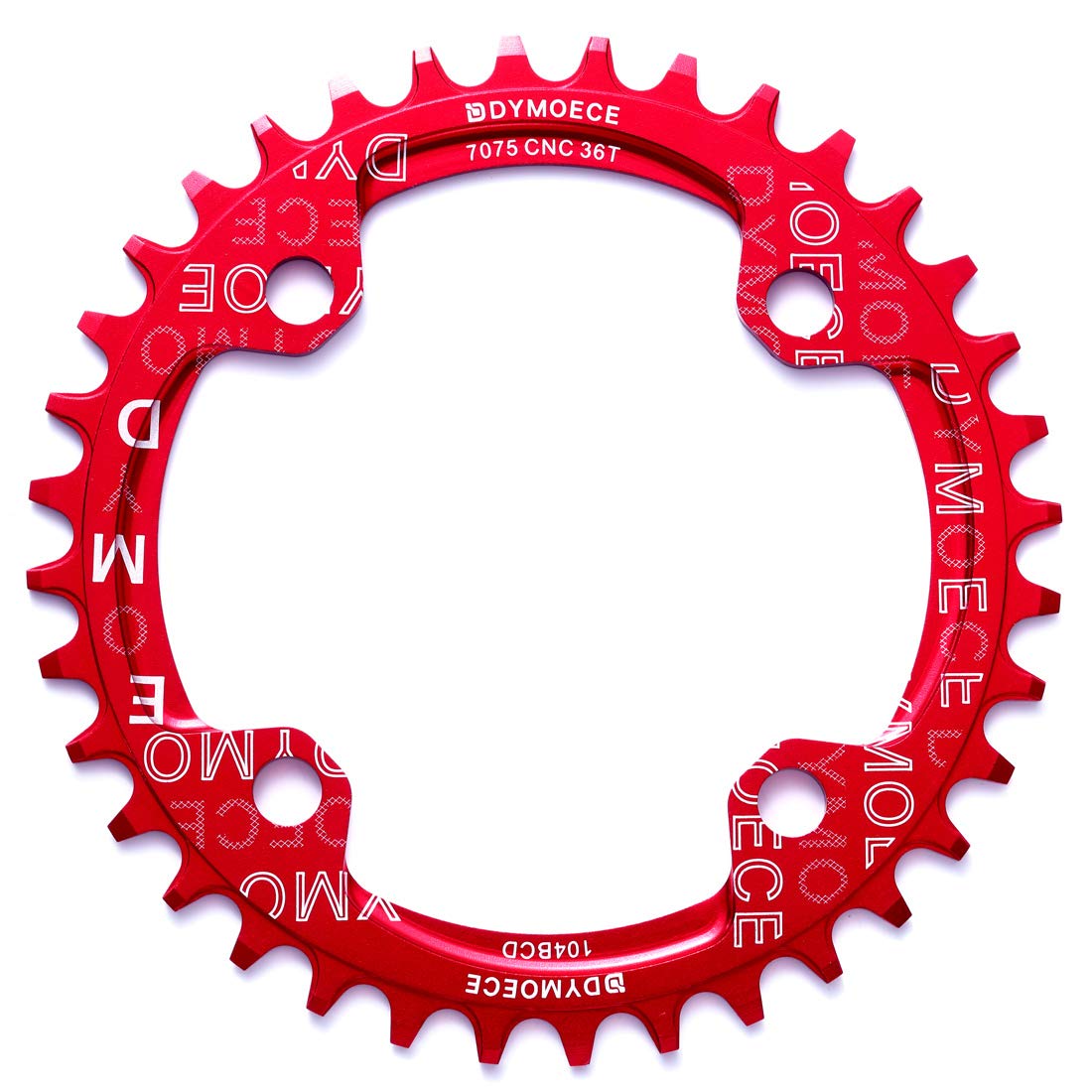 Dymoece Round Chainring 104BCD 32T 34T 36T 38T Narrow Wide Single Chainring for 8 9 10 11 12 Speed MTB Mountain Bike Road Bike BMX
