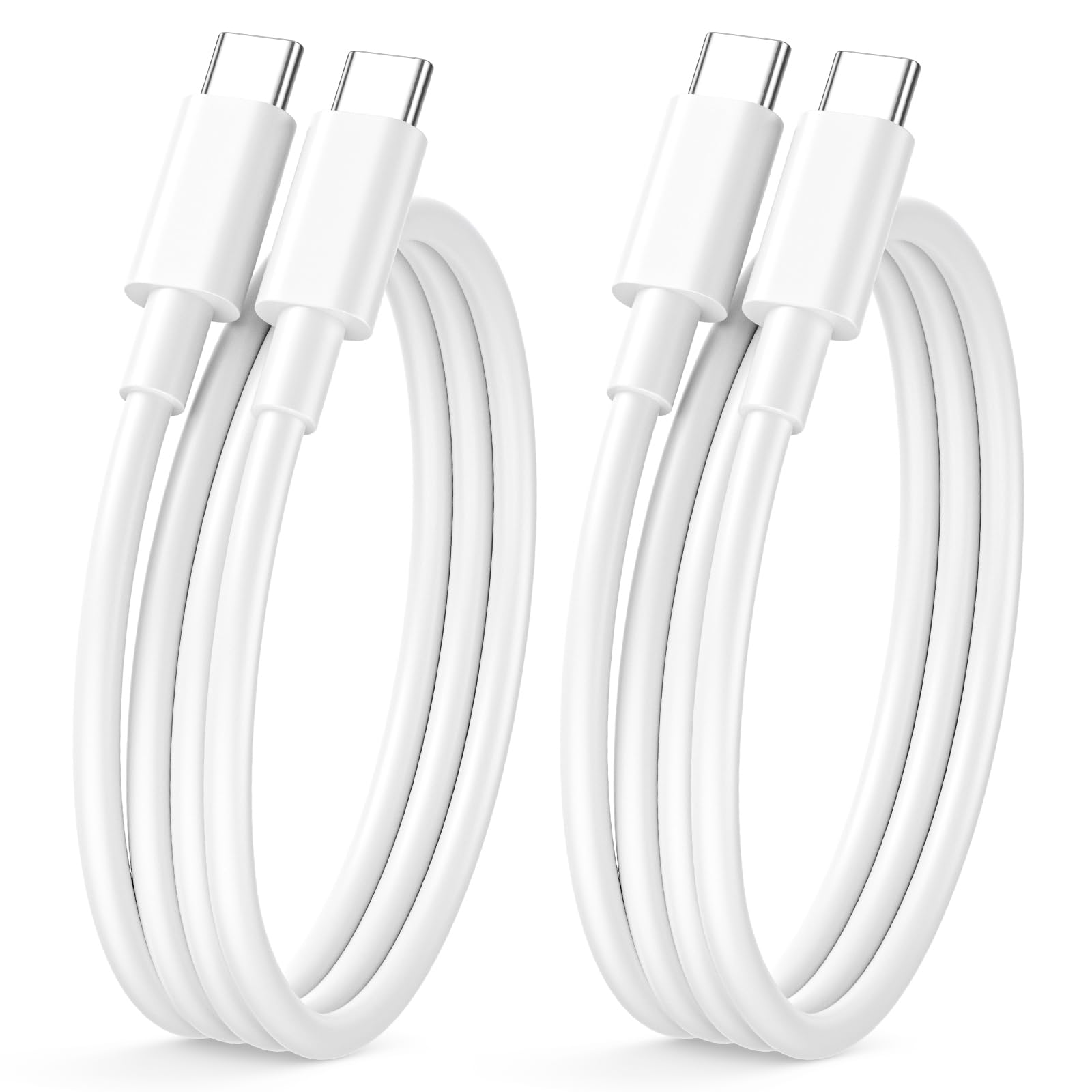 USB C auf USB C Kabel 1M 2Pack, 60W/3A Schnellladekabel USB C Kabel Cable