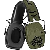 Force Technologies ATN X-Sound Hearing Protector, Electronic Earmuffs w/Bluetooth | Noise-Canceling, Adjustable, Comfortable, Amplifies Low Sounds, Ideal for Range Shooting & Hunting
