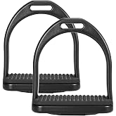 Moofey 2 PCS High Strength Stirrups, Plastic Horse Riding Stirrups with Non Slip Rubber Pad, Horse Riding Tool Accessories for Kids (Small)
