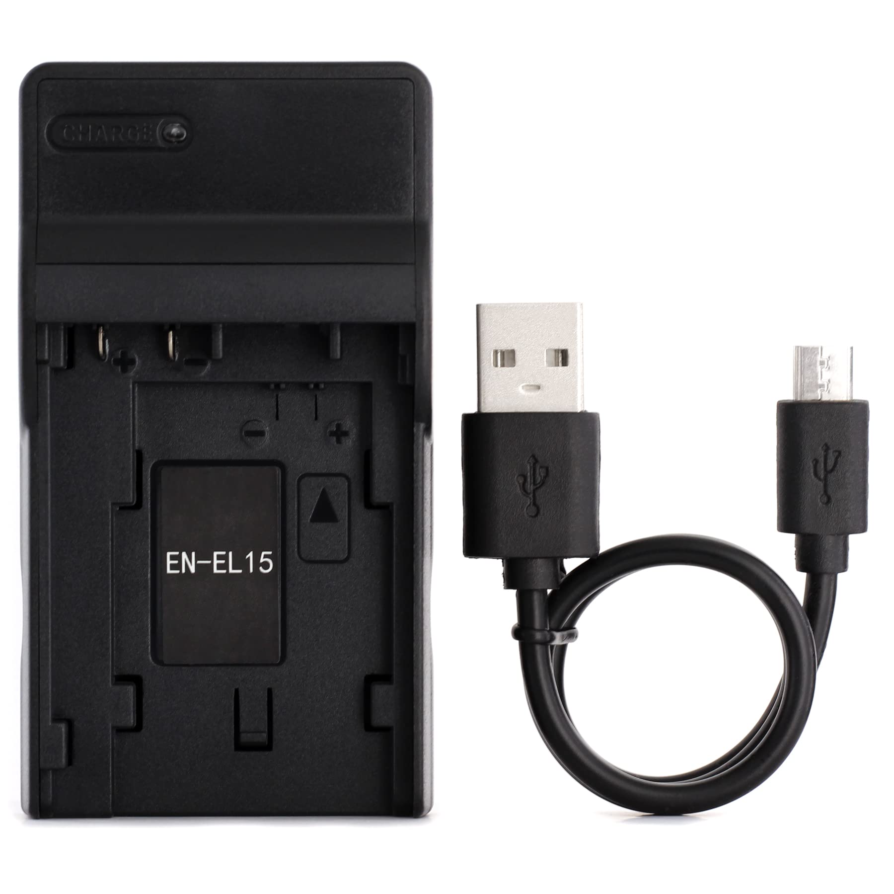 Norifon EN-EL15 USB Charger for Nikon 1 V1, D500, D600, D610, D7000, D7100, D7200, D750, D800, D800E, D810, D810A Camera and More