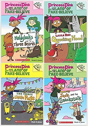 Princess Pink And The Land Of Fake Believe 4 Book Set Noah Z Jones Amazon Com Books