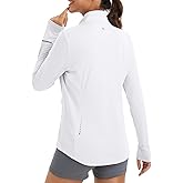 baleaf Women's Sun Shirts UPF 50+ Lightweight Running Jacket UV Protection Athletic Full Zip Long Sleeve Pockets