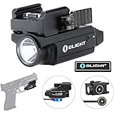 OLIGHT PL-Mini 2 Valkyrie 600 Lumens Magnetic USB Rechargeable Compact Weaponlight with Adjustable Rail, High Performance CW 