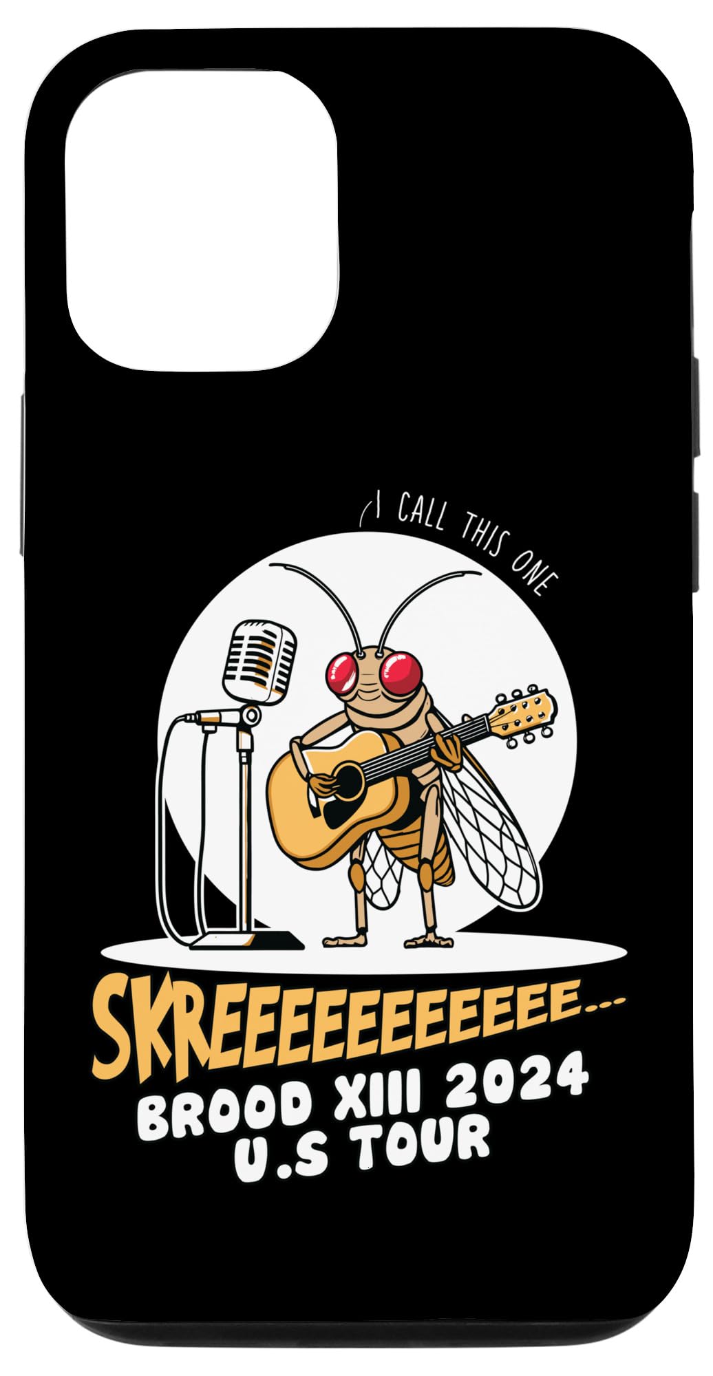 iPhone 13 2024 Cicada Tour Swam Bug Guitar Funny Broods XIII Cicada Case