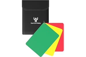 Great Call Athletics Referee Pro Penalty Cards w/Case Red Yellow Green Delay Warning Ejection Soccer Football Field Hockey