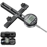Neoteck 0-1" Digital Dial Indicator Table Saw Gauge Suitable for Table Saws | with a Groove Width of 3/4" (19mm) or More for Aligning and Calibrating Work,Shop Machinery,Band Saw and Drill Press-Black