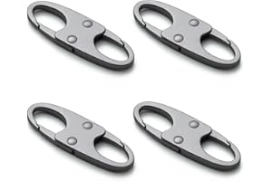 4pcs Anti-Theft Zipper Clips - Safety Locking Zipper Head Replacement - Multifunctional Black Multi-Purpose Hook - Dual-Openi