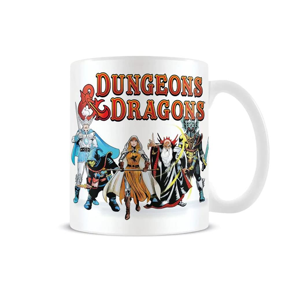 Dungeons and Dragons Coffee Mug in Presentation Gift Box (D&D Character Design), Dungeons and Dragons Mug, 11oz Ceramic White Mug. Dungeons and Dragons Gifts - Official Merchandise