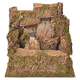 Holyart Nativity Waterfall with 2 Streams and Pump