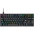CORSAIR K60 RGB TKL RGB Tenkeyless Optical-Mechanical Wired Gaming Keyboard - OPX Switches - Polycarbonate Keycaps - iCUE Compatible - QWERTY NA Layout - Black