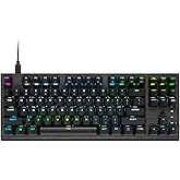 CORSAIR K60 RGB TKL RGB Tenkeyless Optical-Mechanical Wired Gaming Keyboard - OPX Switches - Polycarbonate Keycaps - iCUE Com