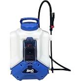 B&amp;G Battery Backpack Sprayer 2.5 Gallon, Cordless Electric Sprayer | 12" Extension Wand, 21V 5.2Ah Rechargeable Battery, Adjustable Pin-To-Cone Tip, 10-95 Psi, Lawn Sprayer For Pest Control