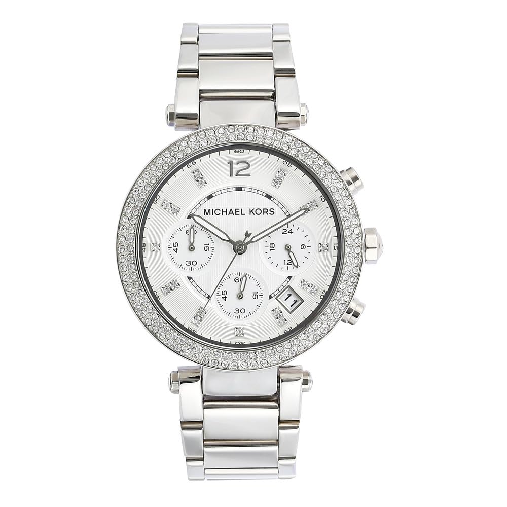 Michael Kors MK5353 Ladies Blair Silver Tone Chronograph Watch — image 1