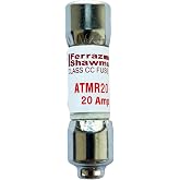 New OEM ATMR20 ATMR-20 ATMR-20A 600Vac Fast Acting Fuse, Pack of 10
