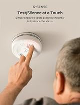 X-Sense Smoke Alarm SD11 10-Year Battery Magnetic Mount LED Silence view 6