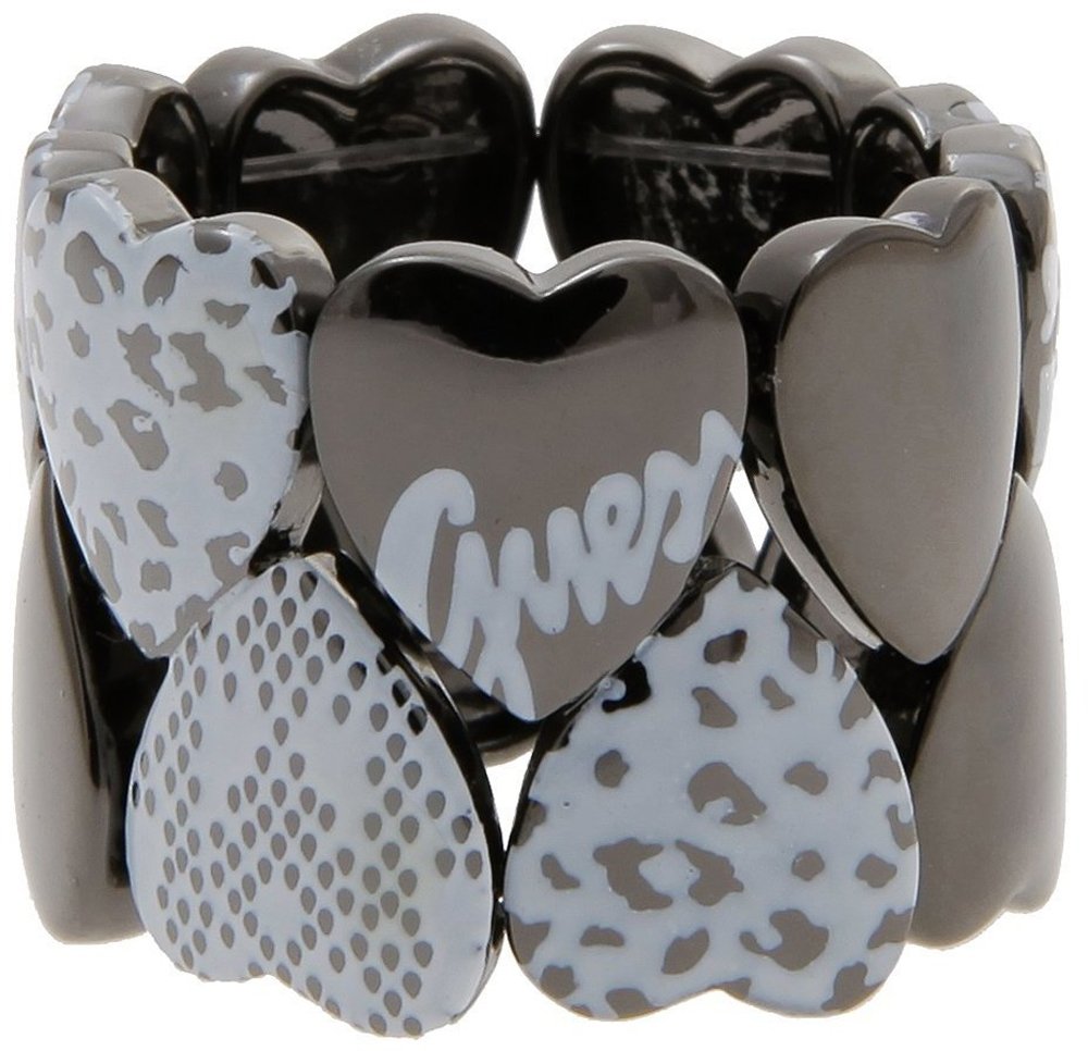 Guess Ubr81009-S Steel Cubic Zirconia Ring