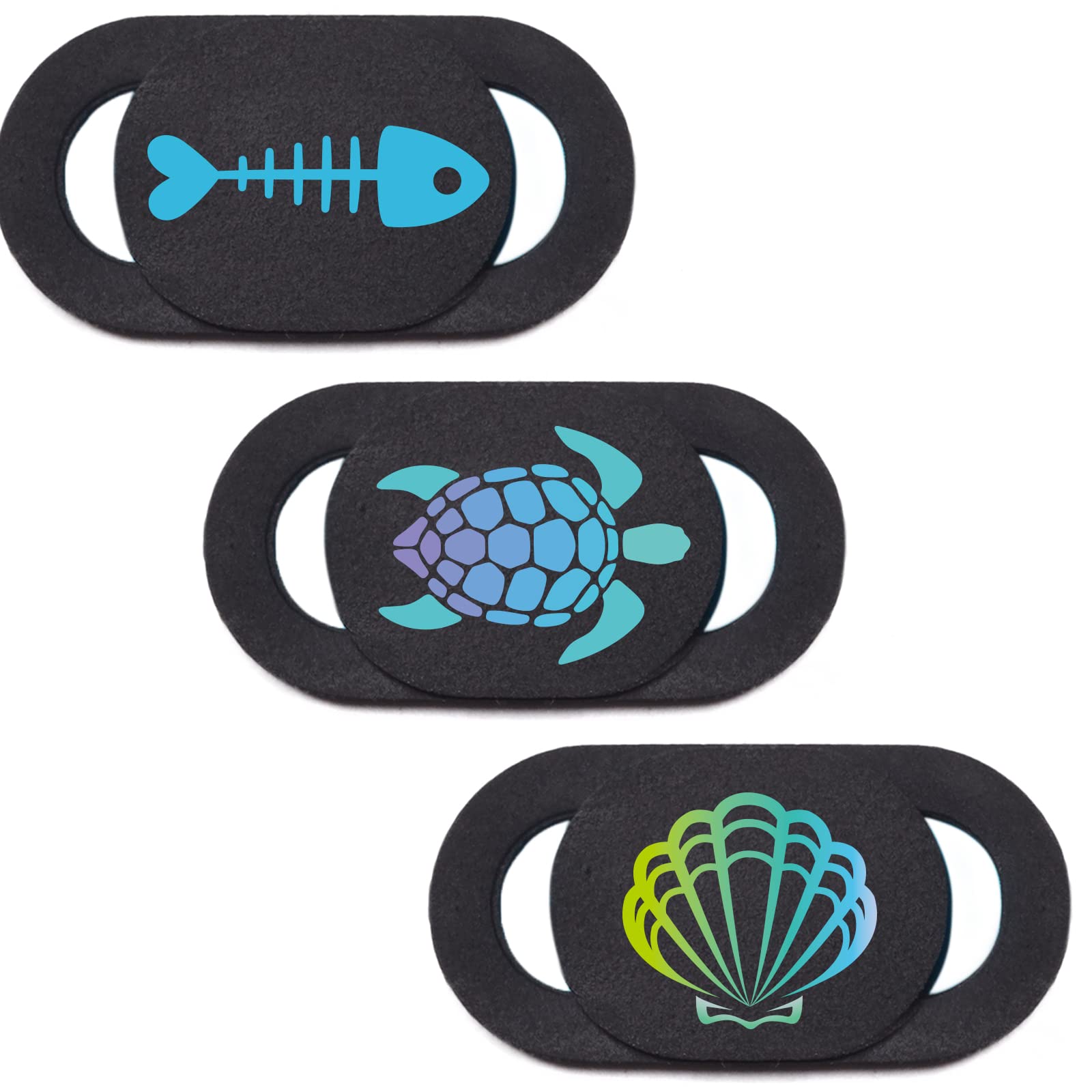 Photo 1 of ***PARTIAL SET - PRICE ADJUSTED***Veekyvicky Laptop Camera Cover Slide Webcam Cover for Privacy Fits for Mini PC, PC, Surface, Tablet, Desktop Computer, Smart Phone - 3 Packs, Ocean