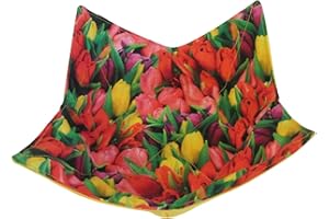 BIG T FARMS Tulips Soup Bowl Cozy Reversible Microwavable
