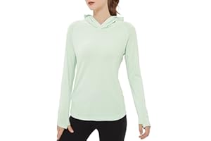 netdraw Women's Ultra-Soft Bamboo Viscose Hoodie UPF 50+ Sun Protection Long Sleeve Shirt