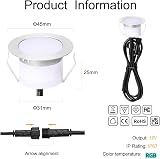 GEYUEYA Home RGB LED Decking Lights Ø45mm 12V 0.5W with Remote 6 Pack view 2