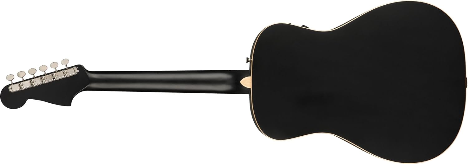 Amazon Com Fender Malibu Special California Series Acoustic Guitar Matte Black With Gig Bag Musical Instruments