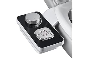 SAMODRA Bidet Attachment - Non-Electric Cold Water Bidet Toilet Seat Attachment with Pressure Controls,Retractable Self-Clean