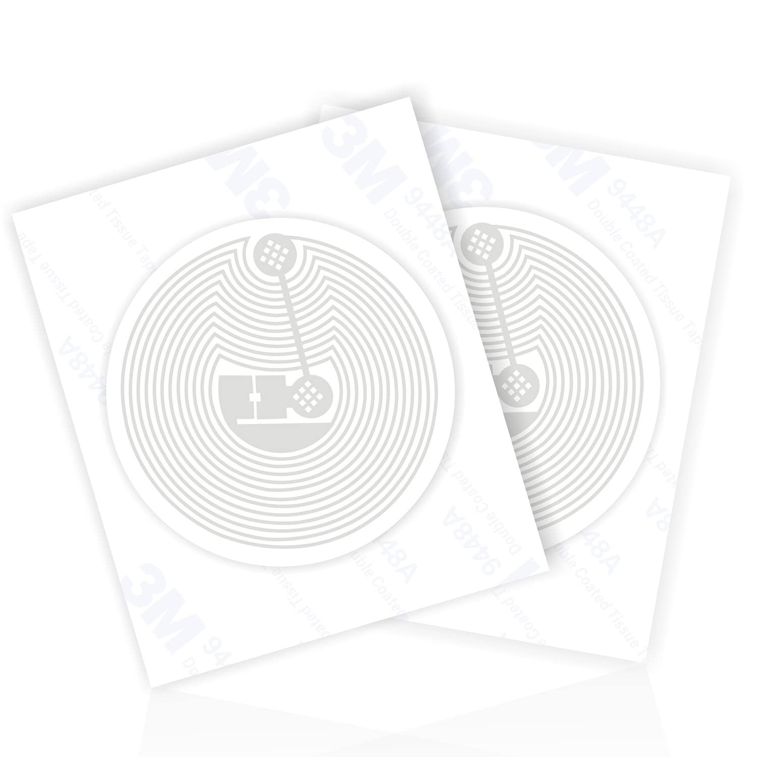 10pcs NFC Tags Anti-Metal Interference NTAG 215 Stickers On-Metal NFC Tag Stickers,Compatible with TagMo,Amiibo and All Other NFC Enabled Devices