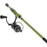 Lew's MACH 2 Spinning Reel and Fishing Rod Combo, 7-ft 2-in, 1-Pc Rod | Aluminum Frame &amp; C40 Carbon Rotor Paired with Premium IM8 Rod