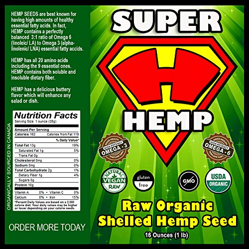 Hemp Seeds, Raw Shelled, Hemp Hearts, Organic, Non-GMO, Protien Packed, Hi-Fiber, Omega 3 & 6, Buttery & Delicious… - Image 3