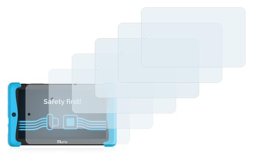 Savvies Schutzfolie für Kurio Tab 2 Motion 7 [6er Pack] - klarer Displayschutz