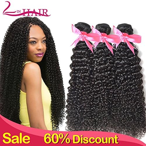 Lin Hair Virgin Brazilian Curly Human Hair Bundle Can Be Dyed 100 Real Human Hair Extensions (14")