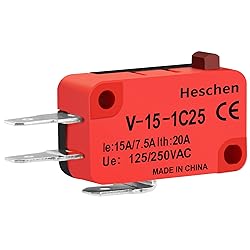 Heschen Micro Switch V-15-1C25 SPDT Button Type 20A