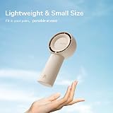 JISULIFE Handheld Turbo Fan 5 Speeds 4000mAh USB Rechargeable Brown view 9