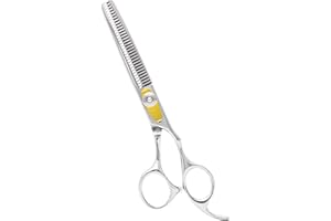 Equinox International, Professional Hair Scissors, Japanese Stainless Steel-Barber Hair Cutting Texturizing Thinning Razor Edge Series Teeth Shears for Men/Women/Kids/Salon & Home-6.5" Overall Length