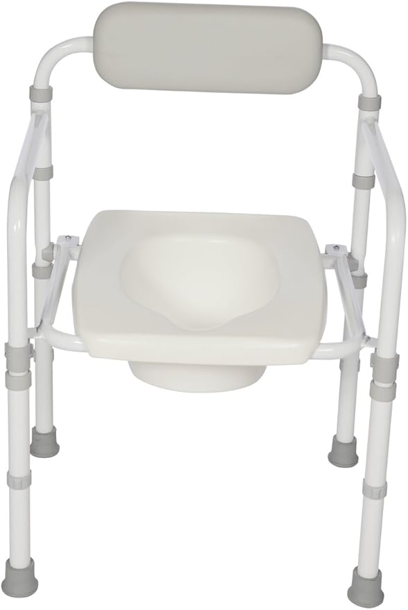 Homecraft UniFrame Folding Toilet Frame with Seat, Foldaway Toilet Surround, Toilet Grab Bar