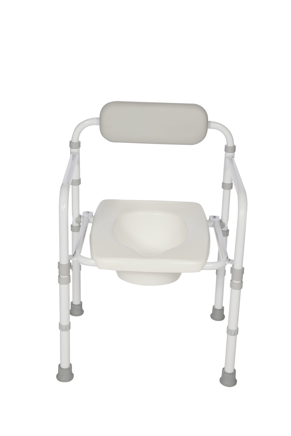 HOMECRAFT Uni-Frame Folding Toilet Frame with Seat, Foldaway Toilet Surround, Toilet Grab Bar, Adjustable Height Handrail, Safety Device, Toilet Support Aid for Eldery, Handicapped, and Disabled