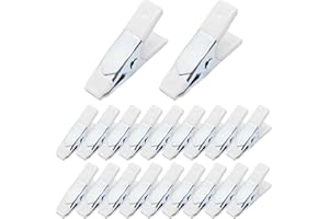 GDFYMI 2 Inch Spring Clamps, Heavy Duty Metal Strong Clips Clamps (20pcs, White)