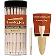 SmokyJoy 200 Pack 1 1/4 Size Cones Rolling Papers Pre Rolled Cones - Preroll Pre Rolls Paper with Filter Tips and Packing Tubes Included