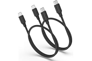 1.5ft USB-C to USB-C Cable, 2 Pack Type C to Type C Charging Cord 60W/3A Fast Charge for iPhone 17 16 15 Pro Max, iPad pro, G