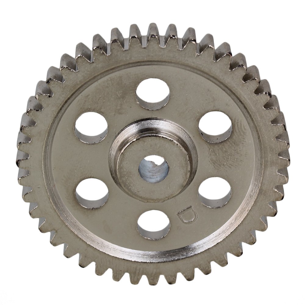 BQLZR 05112 44T Silver Steel Metal 44 T Speed Drive Diff. Main Gear Replacement for Nitro RC 1:10 Car