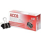Acco 72050 Medium Binder Clips, 1-1/4-Inch