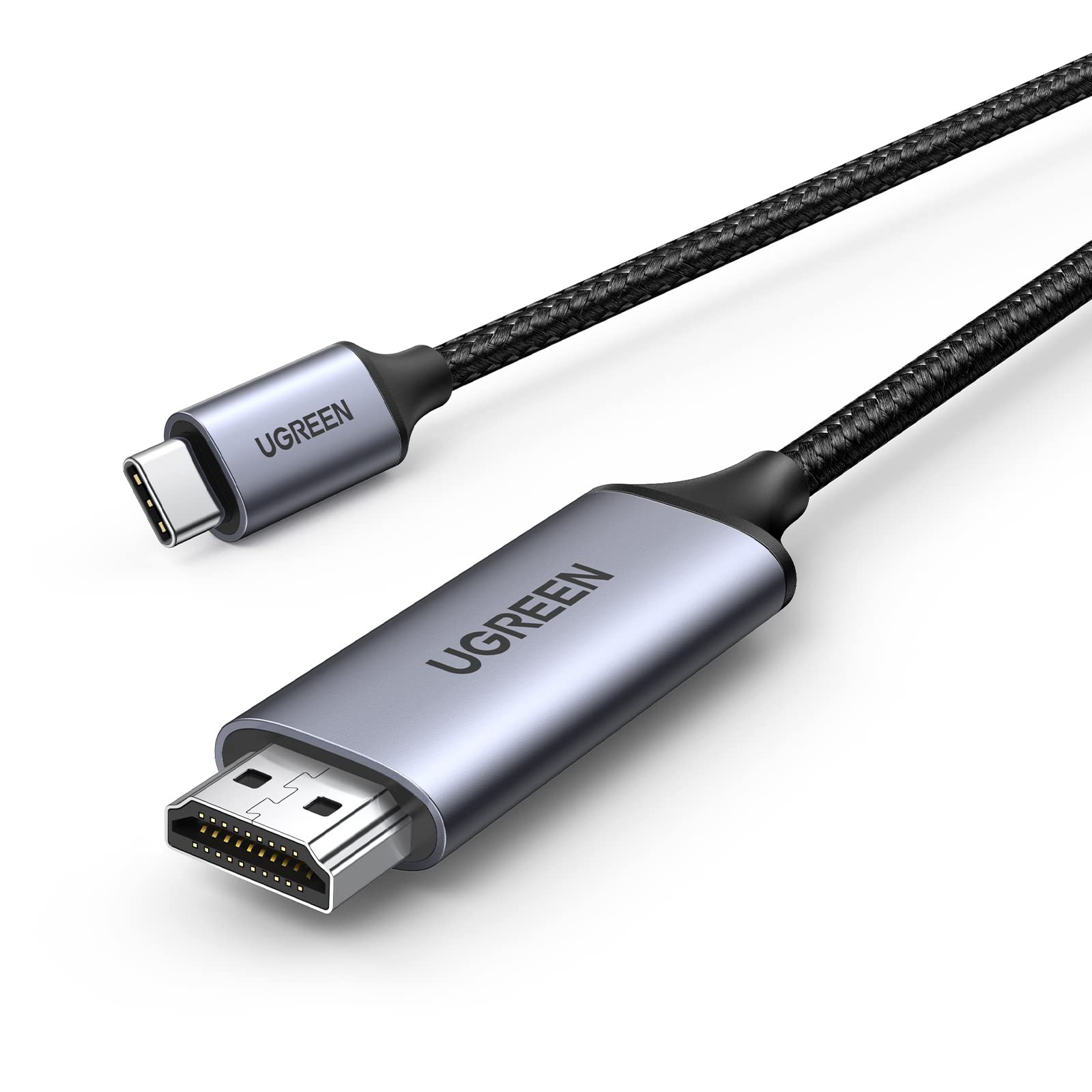 UGREEN USB C to HDMI Cable 4K@60Hz 1440P@120Hz 1080P@240Hz Type C Thunderbolt 5 4 3 HDMI 2.0 HDR Adapter Compatible with iPhone 17 16 15,MacBook Pro Air,Mac Mini,iMac,iPad,Galaxy S25 Ultra S24(2M)
