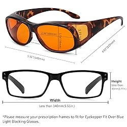 Eyekepper 100% Blue Reduction,Fitover Anti-Blue
