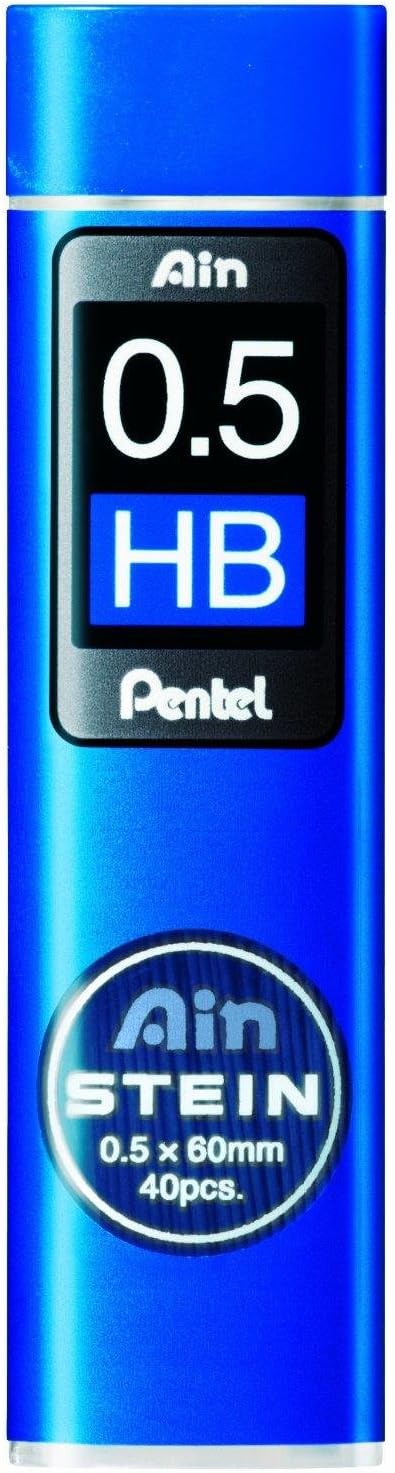 Pentel Ain Stein Mechanical Pencil Lead 0.5mm HB 40 Leads C275-HB