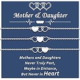 GBTBYS 2/3/4/5 Pcs Mother Daughter Bracelets Set Birthday Valentines Day Gifts for Her Grandma Granddaughter Aunt Niece Gifts Mommy and Me Sister Matching Wish Bracelets